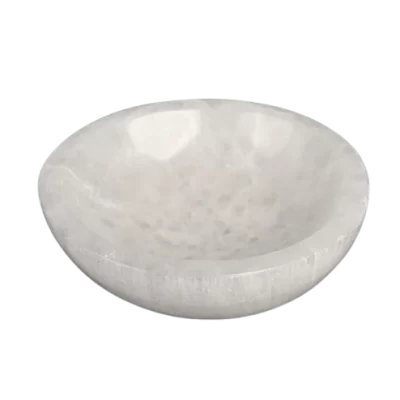 1PC - SELENITE ROUND BOWLS