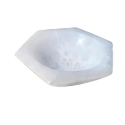 1PC - Selenite Hexagon Bowl