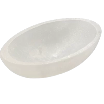 1PC - SELENITE OVAL BOWL